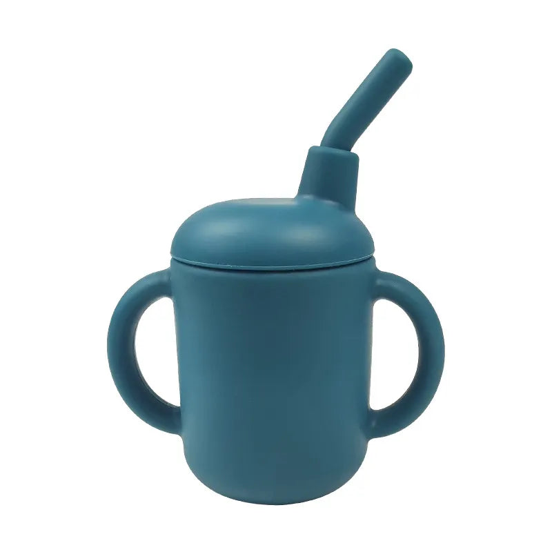 Baby Solid Color Silicone Water Cup