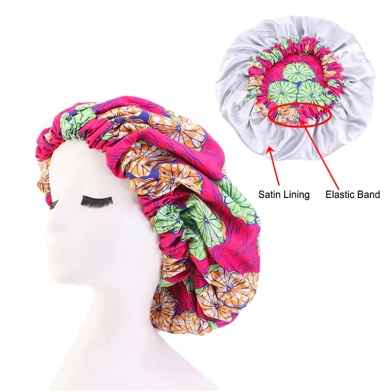 Fashionable Leopard Floral Striped Chemotherapy Hat
