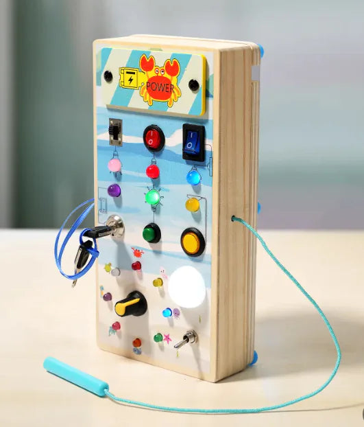 Nordic Wooden Steering Wheel Busy Board