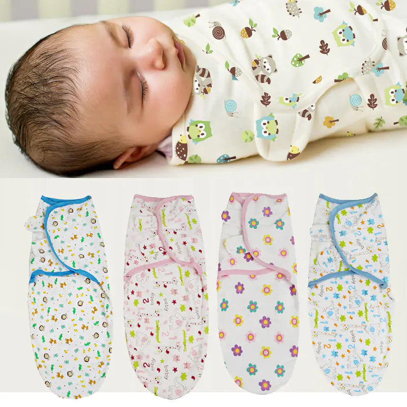 100% Cotton Baby Swaddle Wrap Blanket for Infants