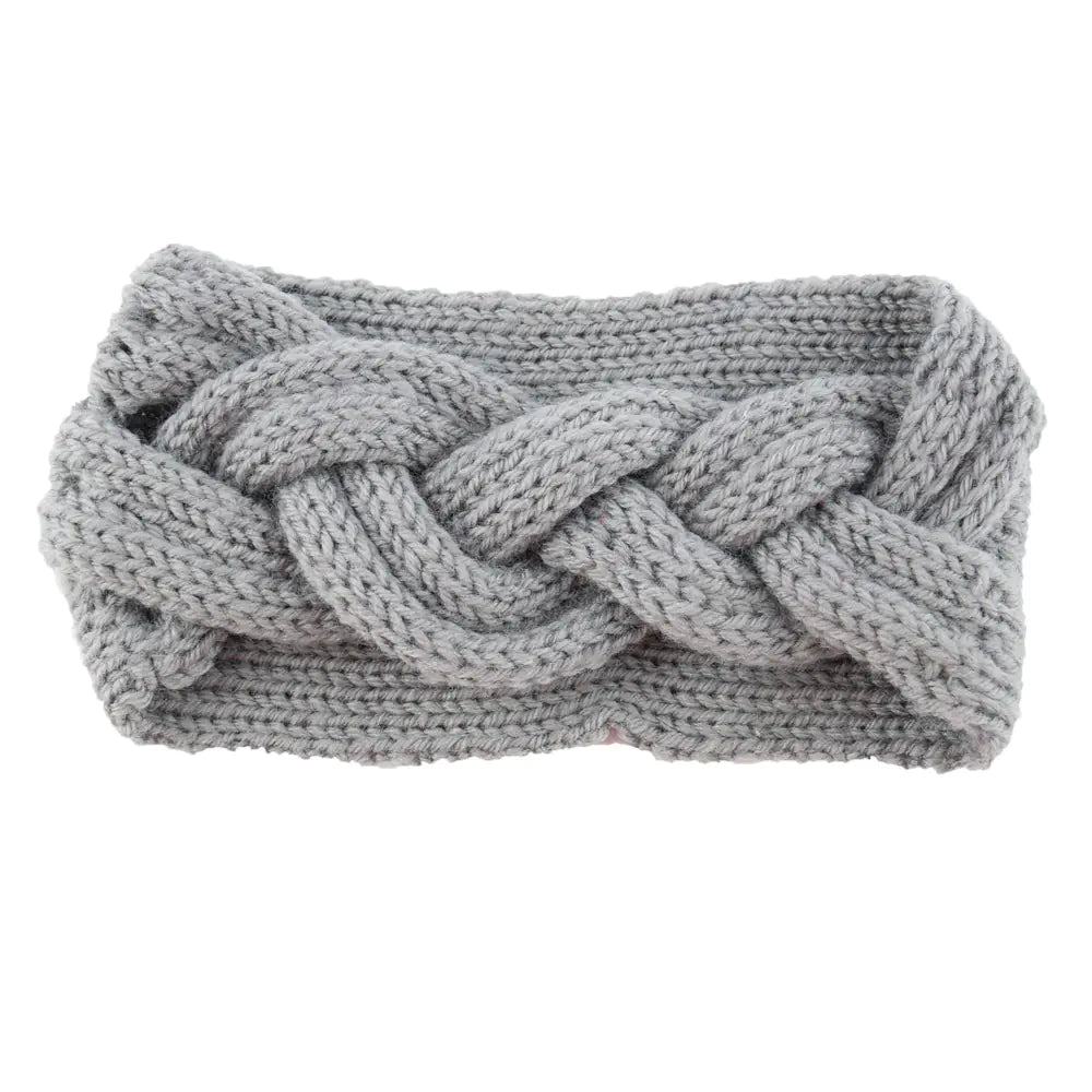 Crossover Knitted Wool Headband for Ladies