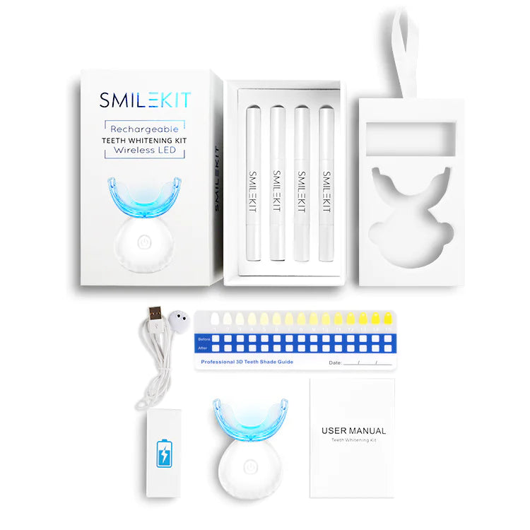 Wireless Teeth Whitening Kit – LED & Charging Set