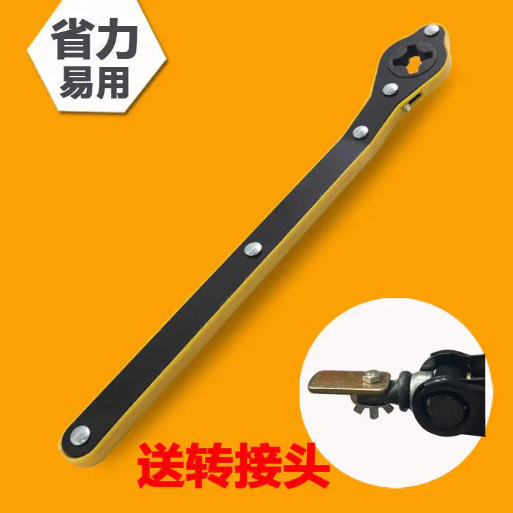 Car Jack with Ratchet Wrench and Manual Handle