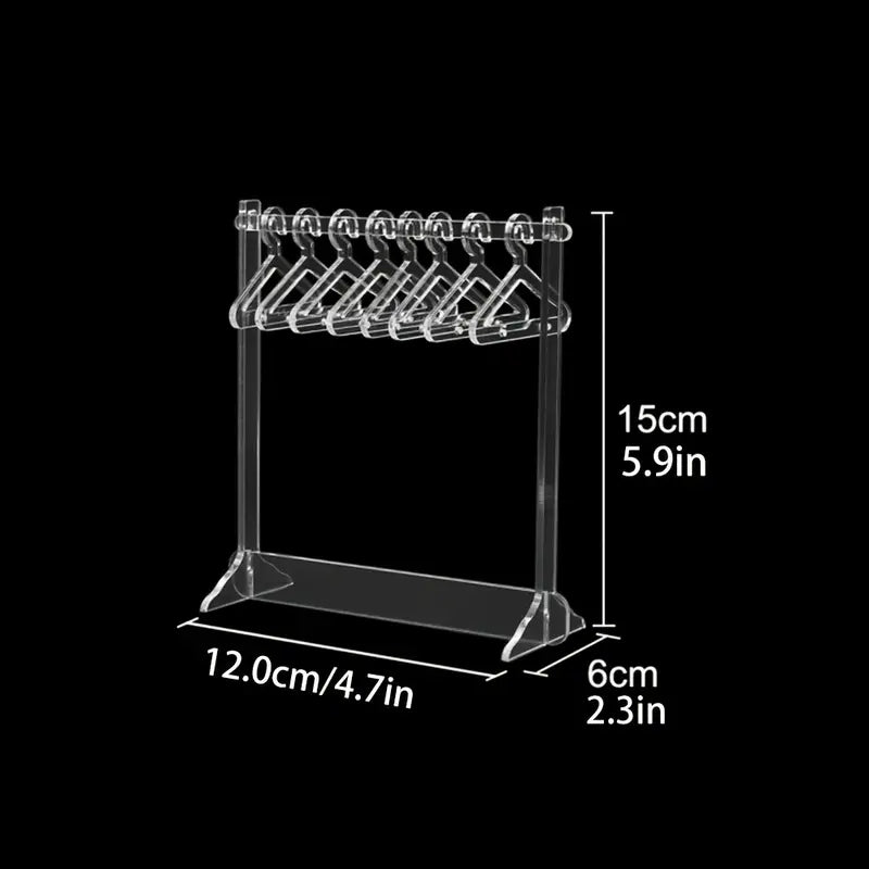 Acrylic Jewelry Organizer Rack for Earrings and Necklaces
