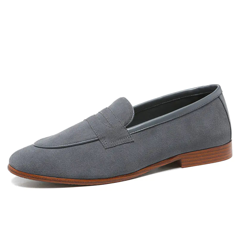 Men's Summer Leather Loafers - Casual Slip-On Shoes