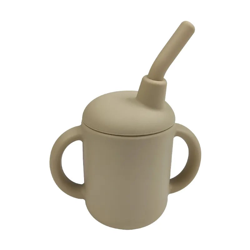 Baby Solid Color Silicone Water Cup
