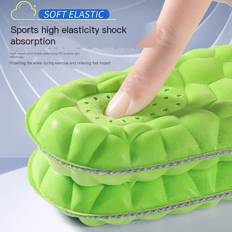 4D Thick Soft Insoles for Comfort and Shock Absorption