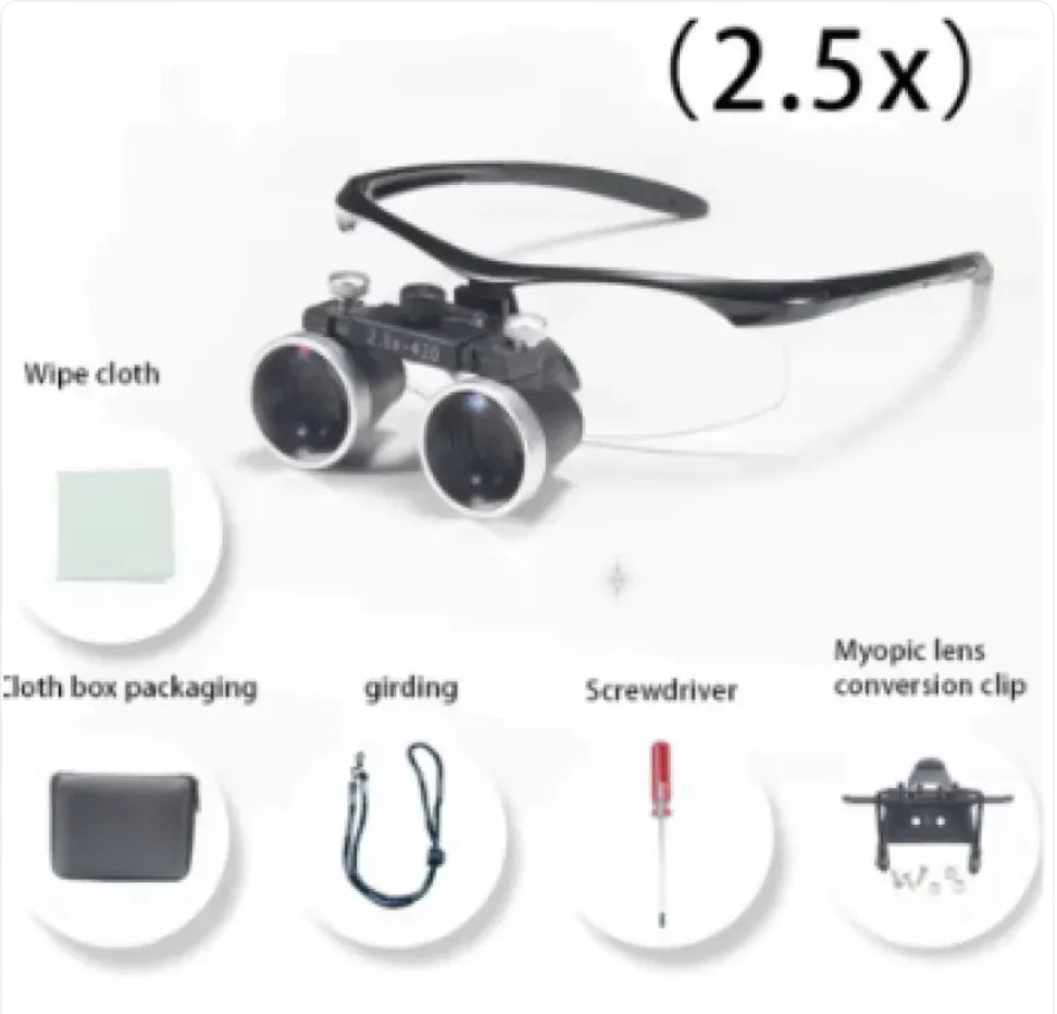 35X Magnifying Glasses for Dental & Surgical Use