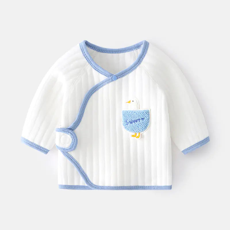 Summer Newborn Baby Girl Ruffle Sleeve Cotton Tee