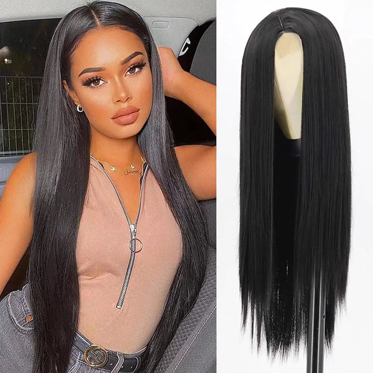 2024 Women's Long Straight Wig - Natural Full Set
