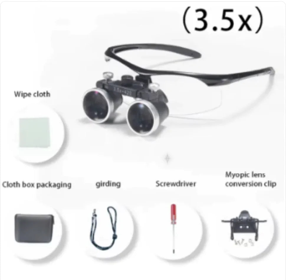 35X Magnifying Glasses for Dental & Surgical Use
