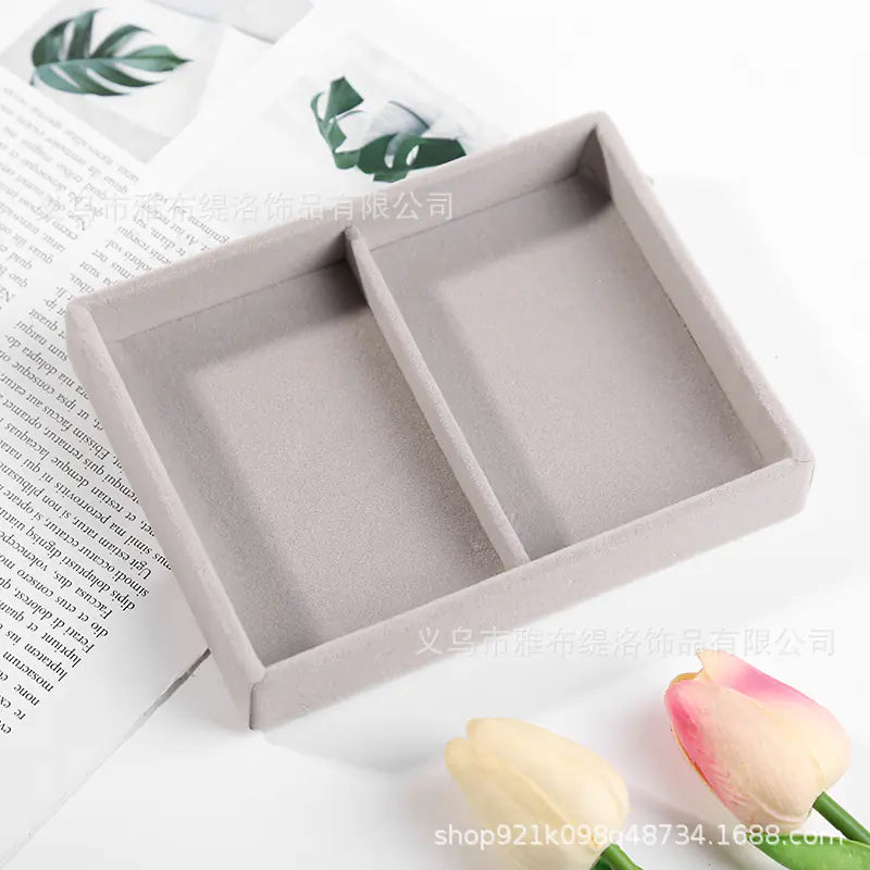 Jewelry Box for Rings and Earrings with Velvet Tray