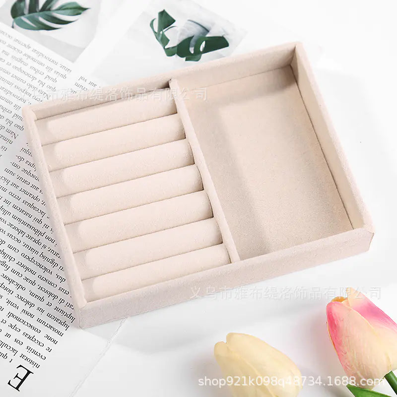 Jewelry Box for Rings and Earrings with Velvet Tray