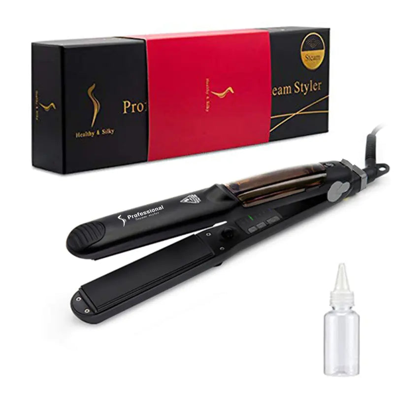 Steam Hair Straightener & Curler Dual-use