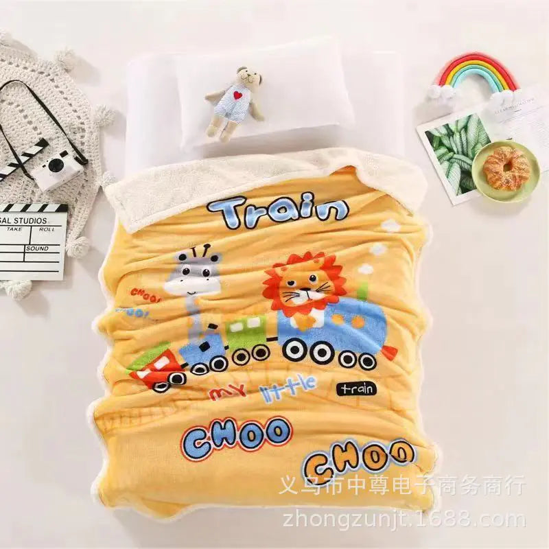 Double Layer Thick Cloud Blanket for Kids and Infants