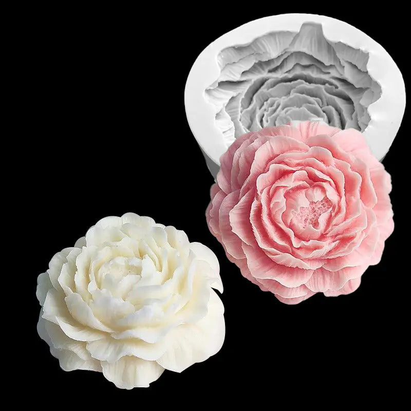 Big Peony Handmade Soap Silicone Mold for Aromatherapy
