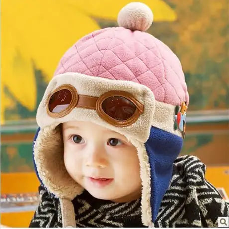 Winter Hipsters for Boys and Girls with Fluffy Earmuffs