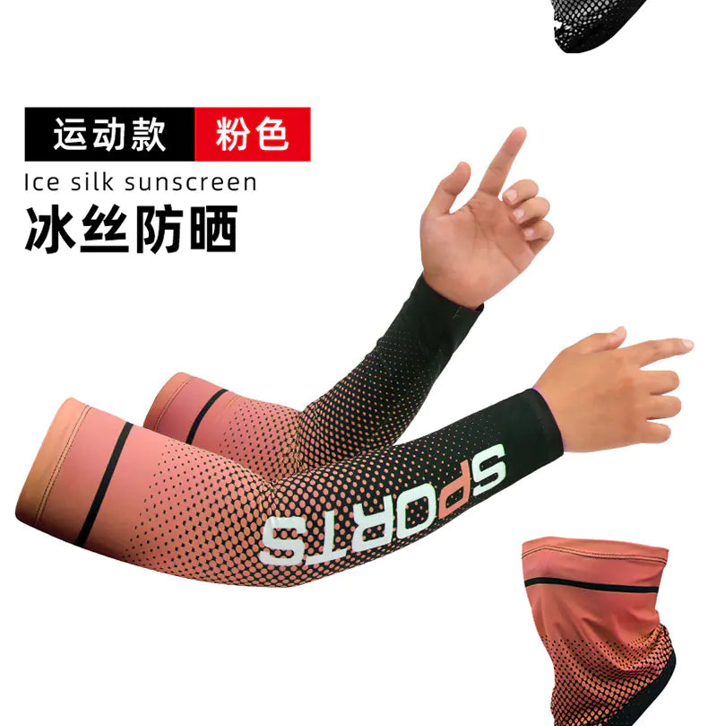 Cooling Sun Protection Ice Sleeves for Outdoor Activities