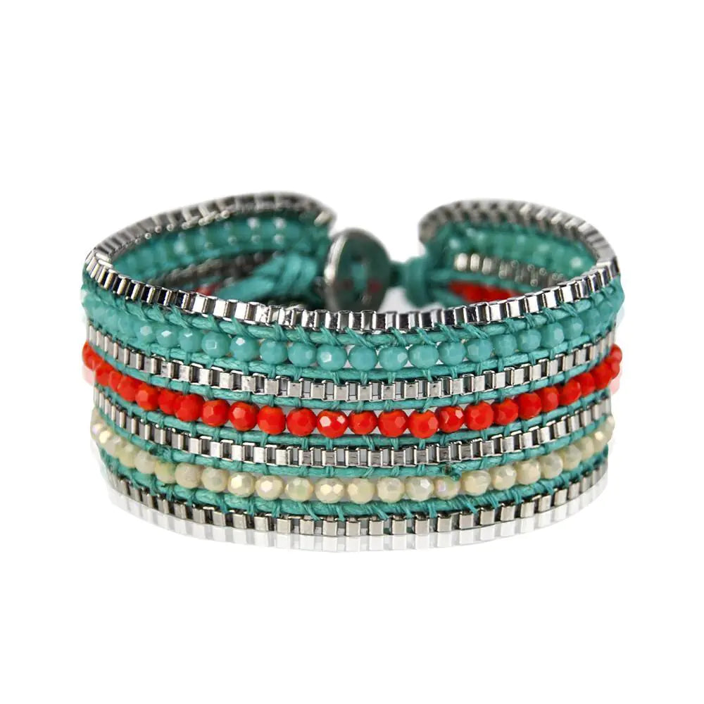 Looped Bracelet-Tangerine