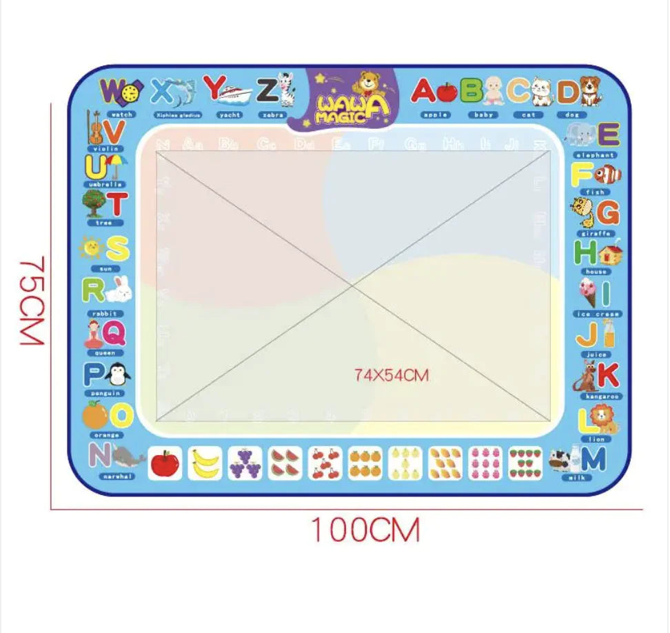 Magic Water Drawing Canvas Blanket