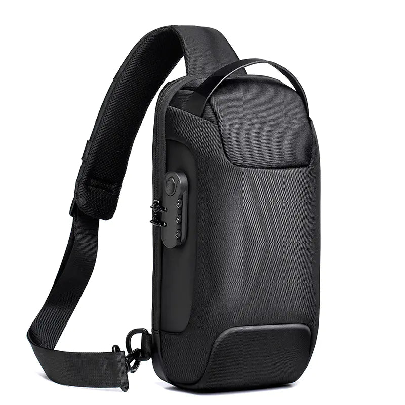 Men's Anti-Theft USB Chest Bag