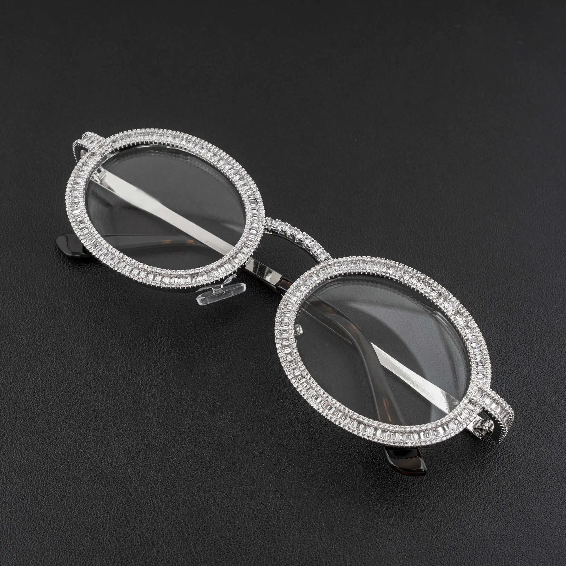 Trendy High-End Metal Diamond-Studded Sunglasses