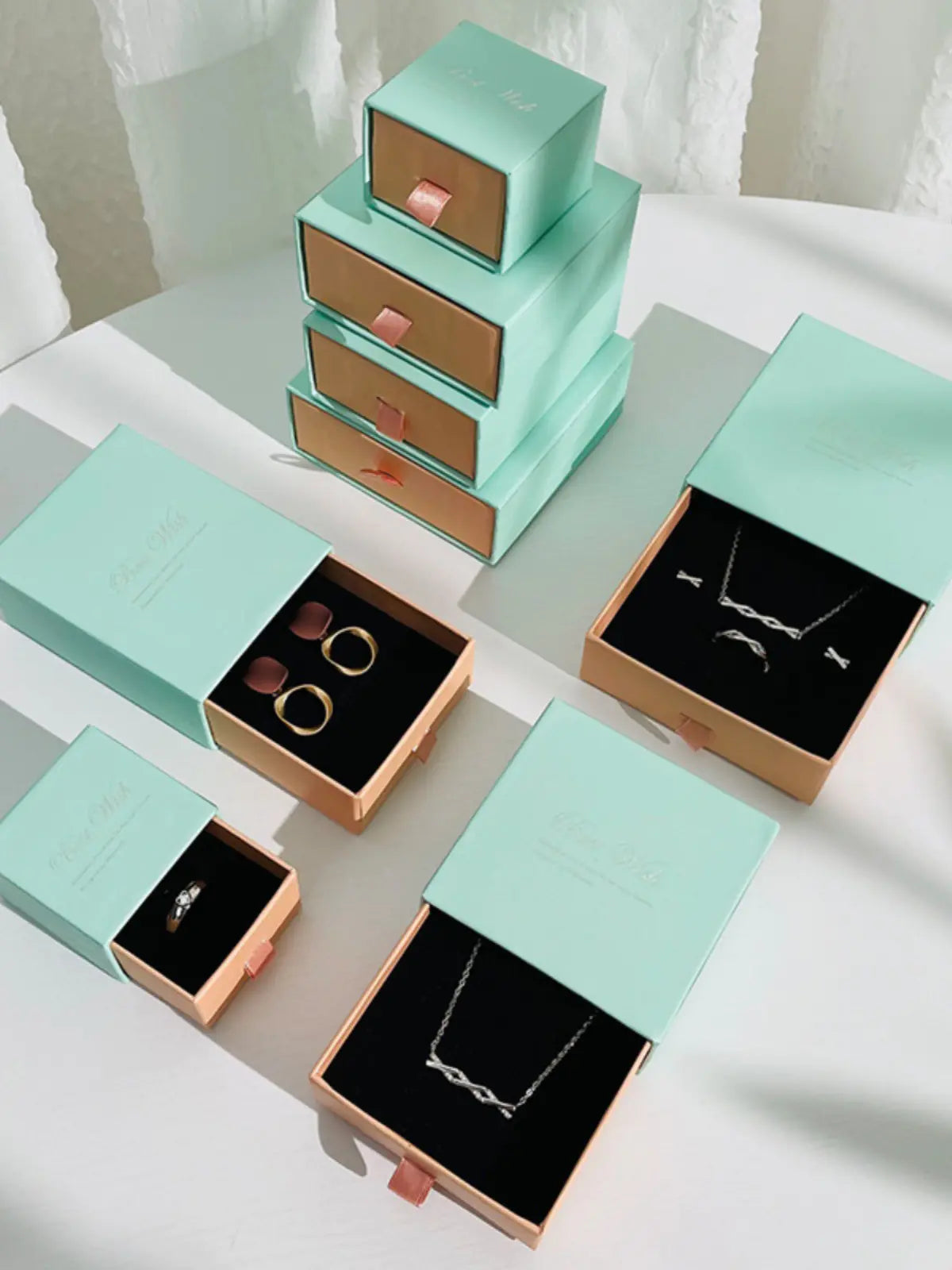 Jewelry Gift Box for Necklaces, Rings, Earrings Storage