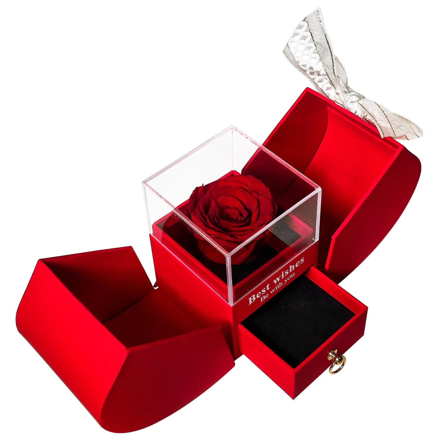 Amazon Preserved Flower Jewelry Box with Necklace