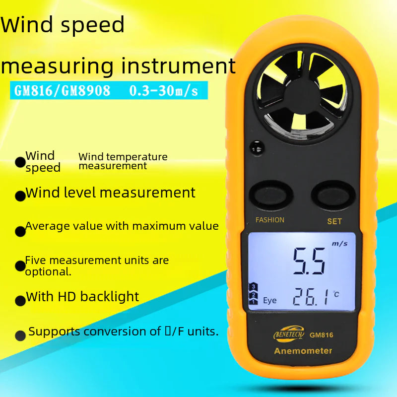 BENETECH GM816 Digital Anemometer for Wind Speed
