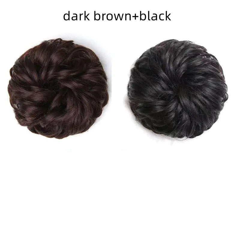 Floral Hair Ring for Curly Styles with Rubber Band