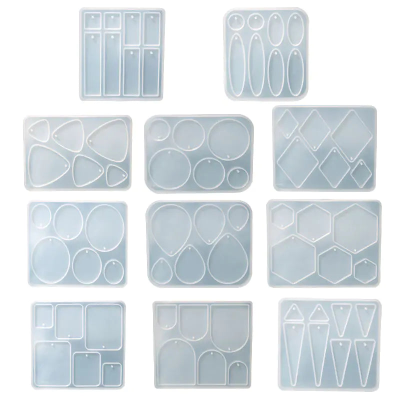 DIY Geometric Crystal Epoxy Silicone Mold Set