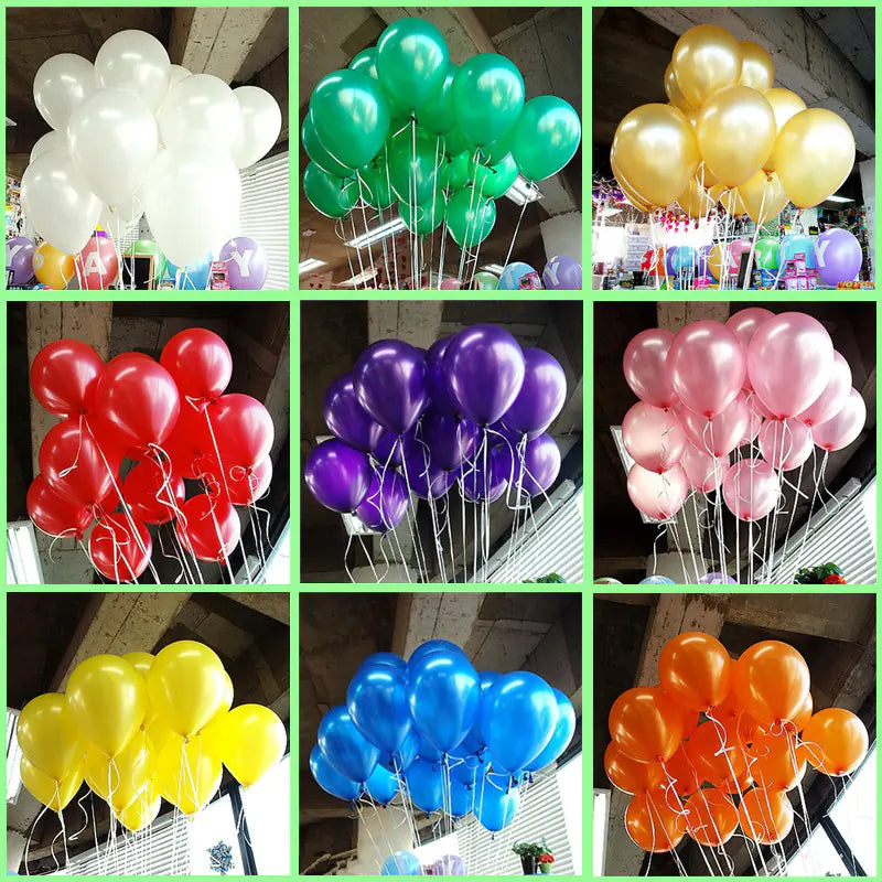 1.2g Pearl Thick 10-Inch Round Wedding Balloons