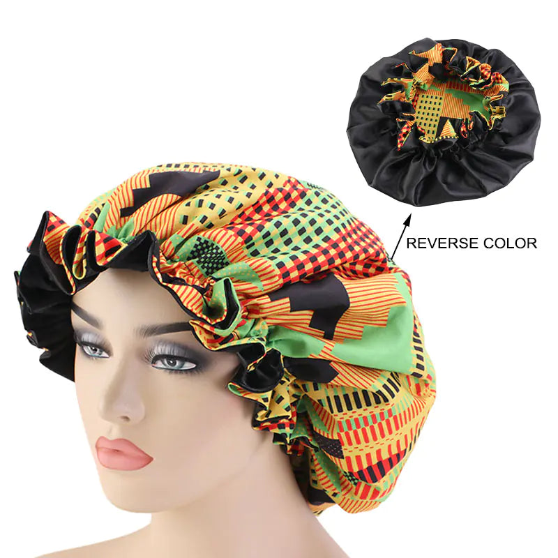 Fashionable Leopard Floral Striped Chemotherapy Hat