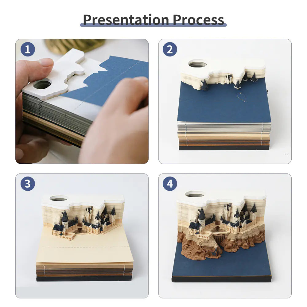 Omoshiroi Magic Castle 3D Notepad 2024 Memo Pad