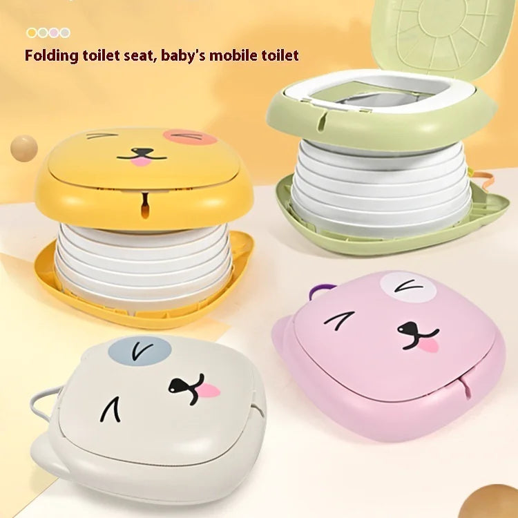 Cartoon Foldable Portable Children's Toilet – Travel & Outdoor Potty Seat