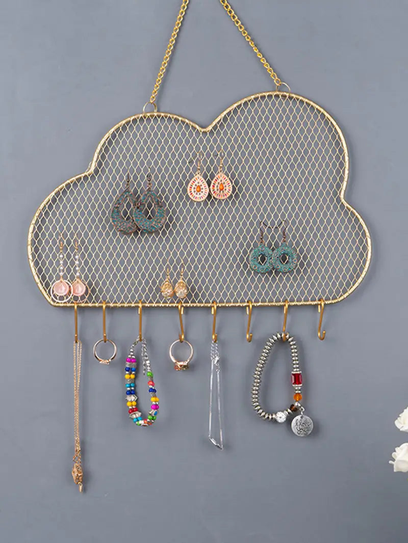 Stylish Metal Earring Holder for Jewelry Organization