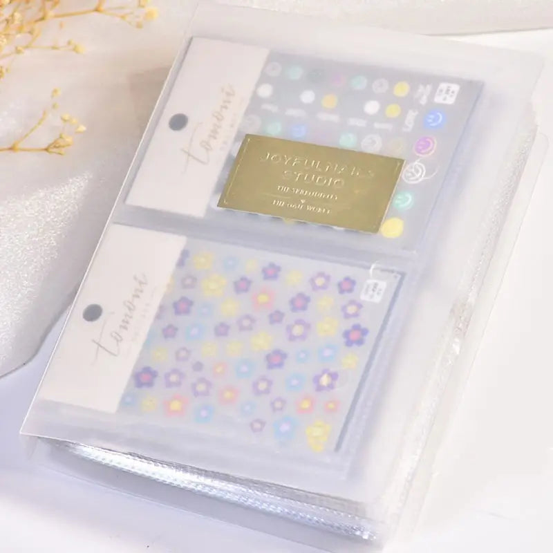 Nail Art Display Book with 80 Sheets Storage Holder