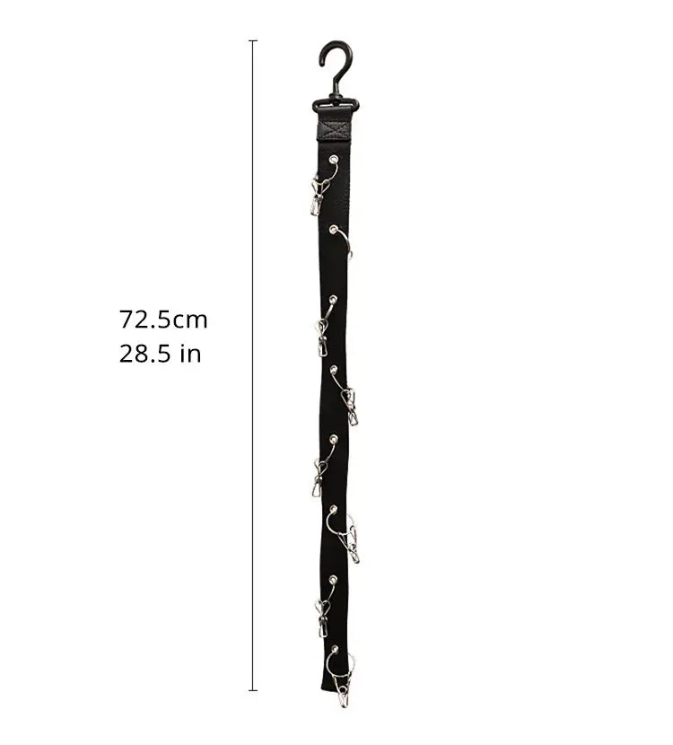 Baseball Cap Storage Organizer with 8 Clips for 16 Hats