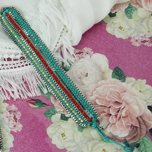 Looped Bracelet-Tangerine