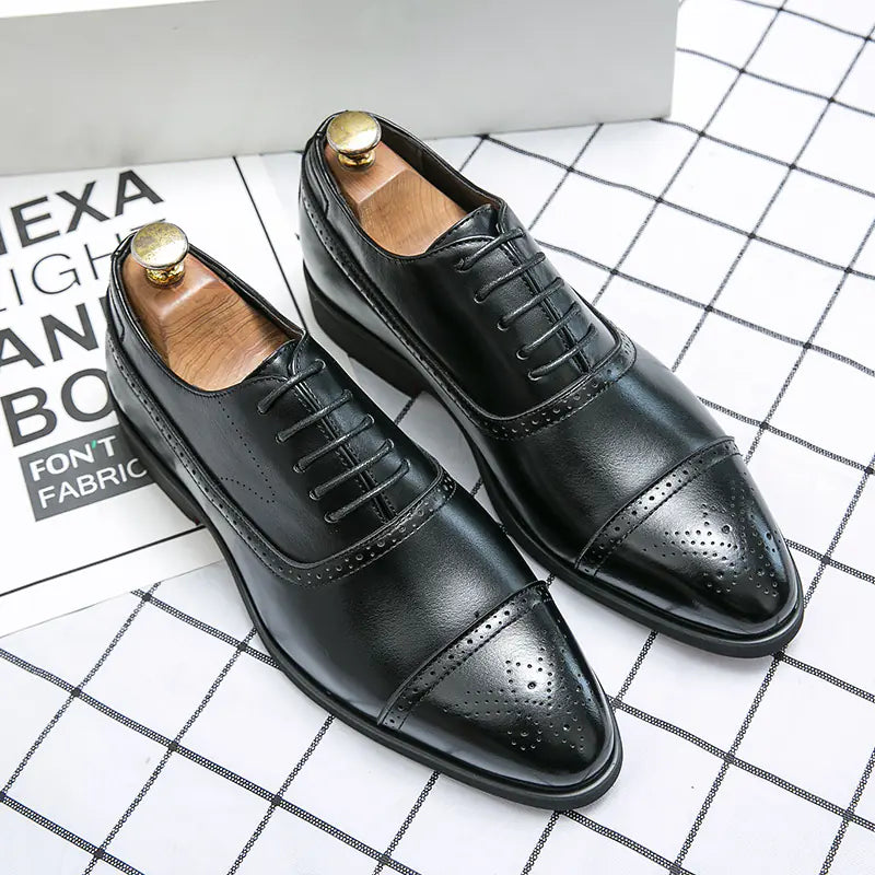 Men's Casual Leather Shoes for Business Wear