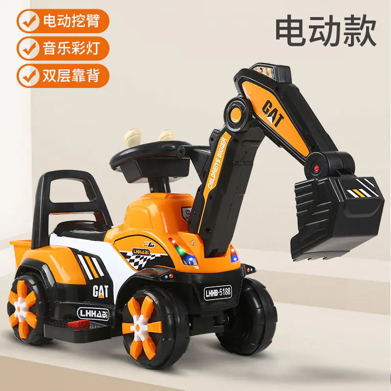 New Electric Excavator Toy for Kids Aged 1-3 Years