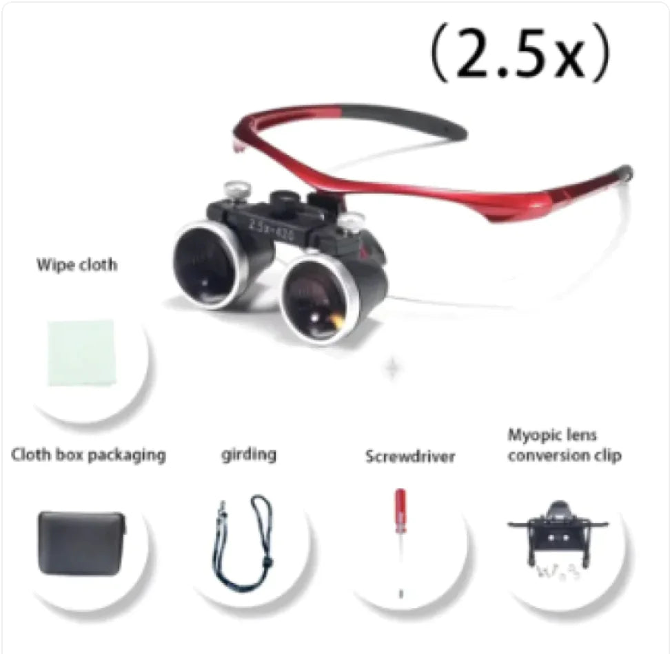 35X Magnifying Glasses for Dental & Surgical Use