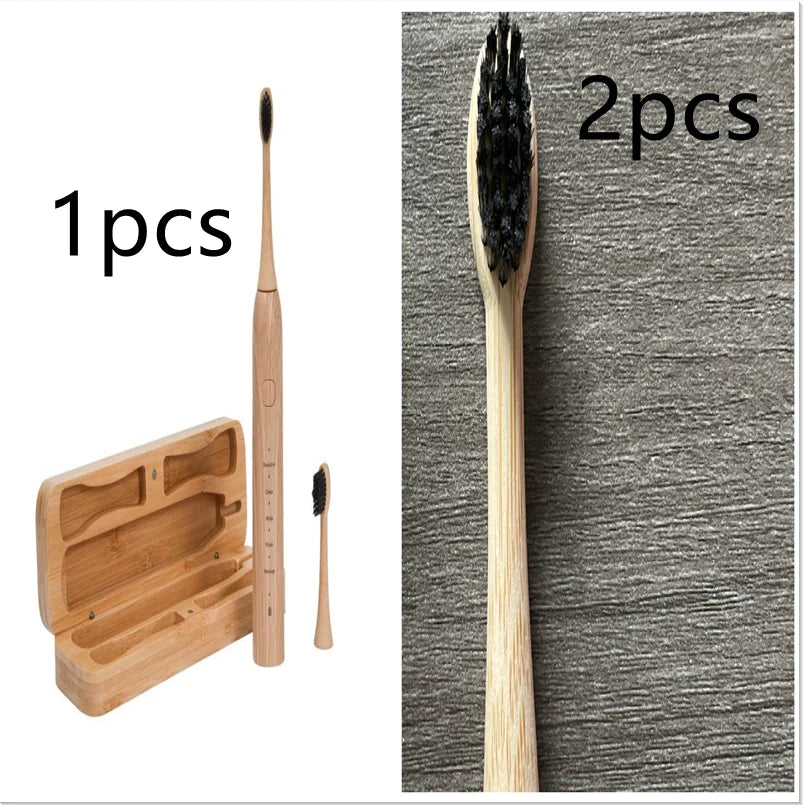 Eco-Friendly Bamboo Electric Toothbrush