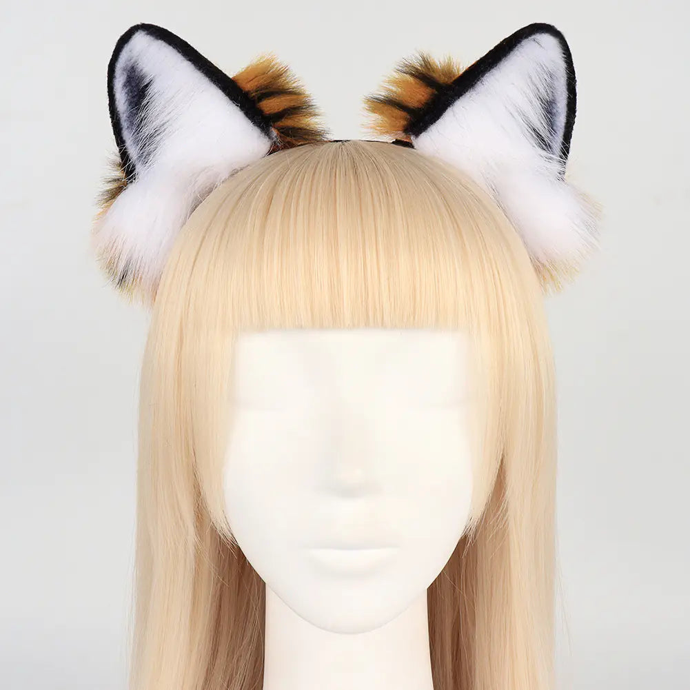 Tiger Ear and Tail Headband Cosplay Prop Set
