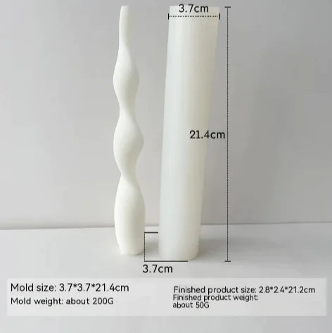 Threaded Silicone Mold for Candles & Holders