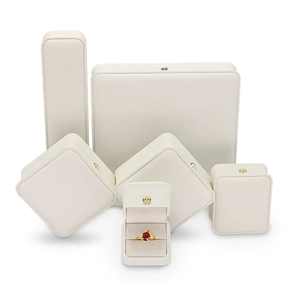 Wholesale Jewelry Organizer Box in PU Leather, Custom 925 Silver Packaging