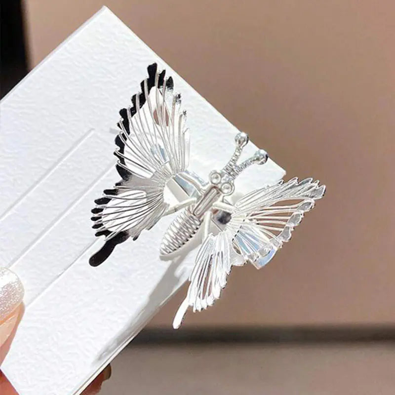 Moving Butterfly Hair Clip - Vintage Chic Accessory