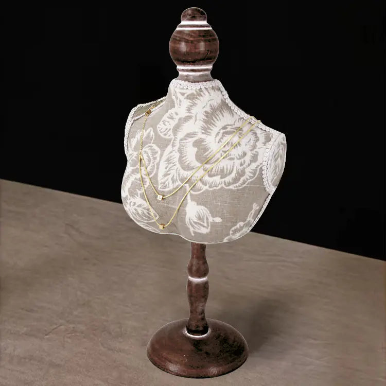 Jewelry Display Rack with Classic Gray Pattern