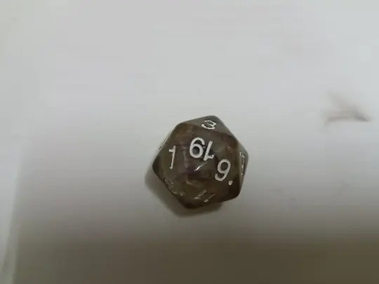 Colorful Dragon Eye Crystal Dice Set with Polygonal Design