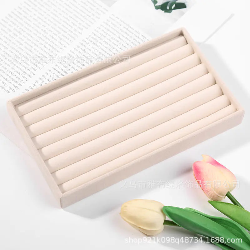Jewelry Box for Rings and Earrings with Velvet Tray